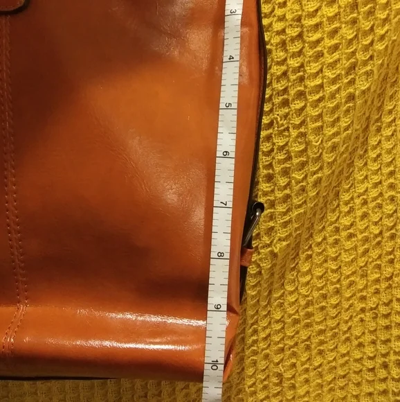 New Orange Brown Soft Briefcase/Work Bag - Picture 6 of 7
